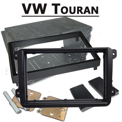 VW Touran Autoradio Adapter, CAN-B, Einbaurahmen, Rahmen für Autoradio, Einbauset.