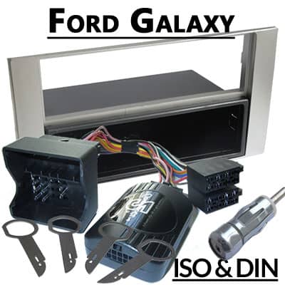 Auto Radio Adapter für Ford Galaxy, CAN-B kompatibel, Einbau Set, hochwertige Kabel, Diagnose, Einbauzubehör.