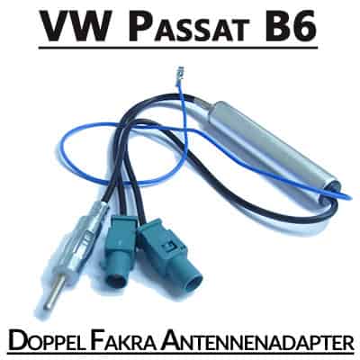 Doppel Fakra Antennenadapter für VW Passat B6, Autoradio CAN-B Compatibility.