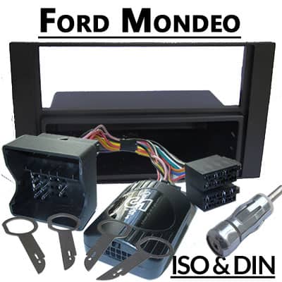 Audiokompatibler Autoradio Adapter für Ford Mondeo, CAN-B, ISO & DIN Anschluss.