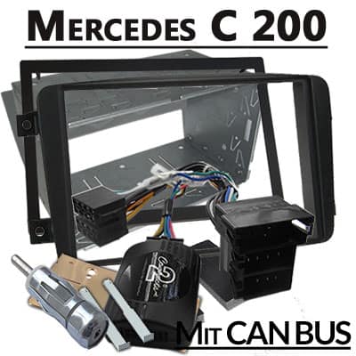 Hoher Qualität Mercedes C 200 Autoradio Adapter mit CAN-Bus, einfache Installation.