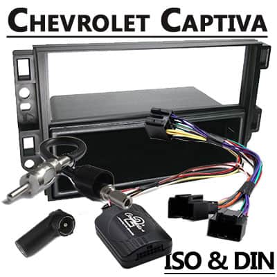 Autoradio Adapter Chevrolet Captiva CAN-B Anschluss, ISO & DIN kompatibel.