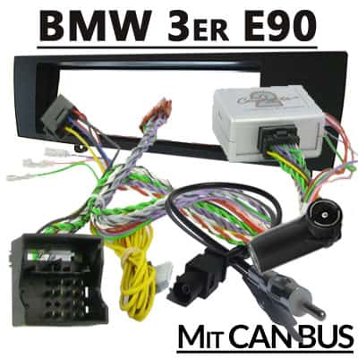 Autofahrzeug Autoradio Adapter BMW 3er E90 mit CAN-Bus, Kabelbaum, Anschluss.