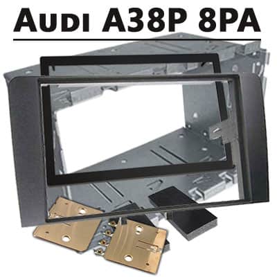 Fahrzeug-Armaturenbrett Einbaurahmen für Audi A3 A8P, passend für Autoradio Adapter.