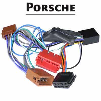 Flexibler Autoradio Adapter für Porsche, kompatibel mit CAN-B Technologie, einfache Installation.