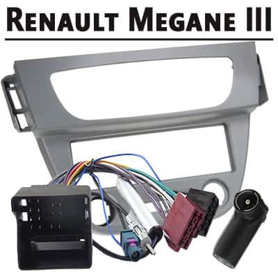 Leitungsadapter für Renault Megane III, Autoradio CAN-B, Einbauset, Kabel, Stecker.
