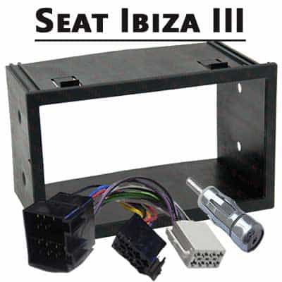 Autoradio Adapter für Seat Ibiza III, CAN-B kompatibel, einfache Installation.