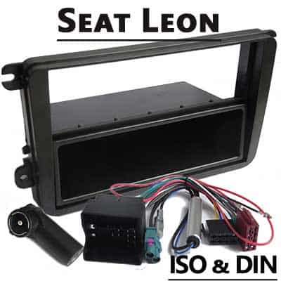 Autoradio Adapter mit CAN-B Schnittstelle für Seat Leon, ISO & DIN kompatibel.