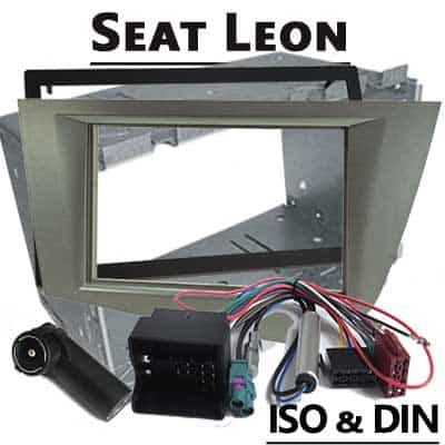 - Autoradio Adapter für Seat Leon, CAN-B Funktion, ISO & DIN Kompatibilität.