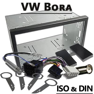 Halter für Autoradio Adapter, CAN-B Bus, passend für VW Bora, inklusive Schlüsseln.