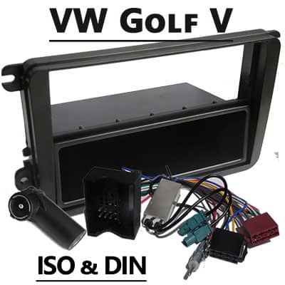Autoradio Adapter VW Golf V CAN-B Schnittstelle, ISO & DIN kompatibel für Car-Audio.