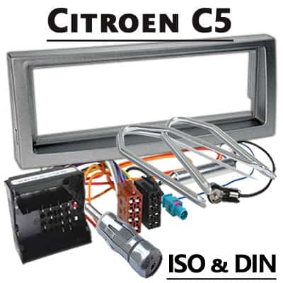 Autoradio Adapter Citroen C5 mit CAN-B und ISO-DIN Schnittstelle.