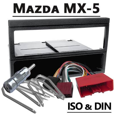 Autoradio Adapter Mazda MX-5 mit CAN-B Schnittstelle, ISO & DIN kompatibel.