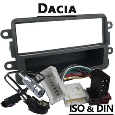 Autofahrrad-Adapter Dacia, CAN-B, ISO & DIN kompatibel, Einbauzubehör für Autoradio.