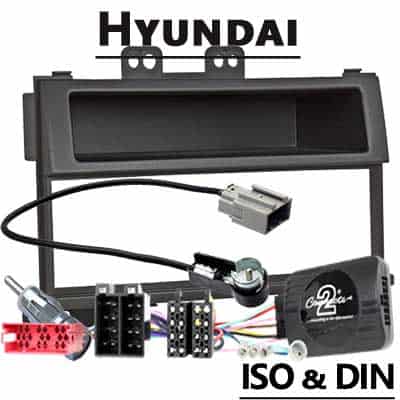 Hyundai Autoradio Adapter CAN-B, ISO & DIN für Car-Upgrade, einfach zu installieren.