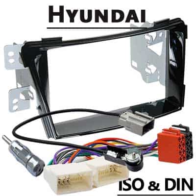 Autoradio Adapter für Hyundai mit CAN-B Anschluss, ISO & DIN kompatibel.
