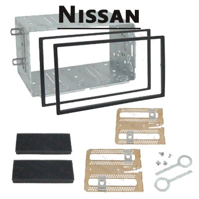 Einbauadapter Nissan für Autoradios, CAN-B Standard, inklusive Rahmen und Werkzeug.