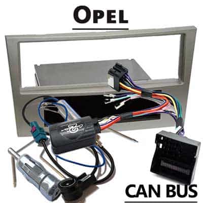 Prüfbild-autoradio-Adapter mit CAN-Bus für Opel Fahrzeuge, einfache Montage.
