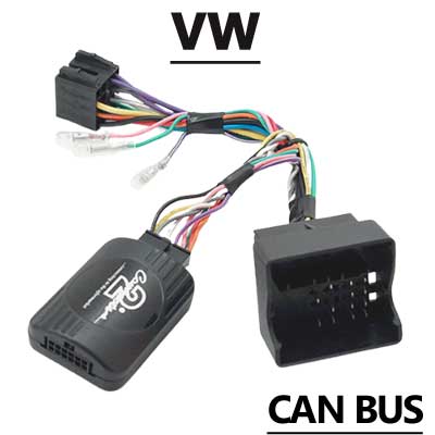 Adaptor für Autoradio, CAN-BUS kompatibel, VW spezifisch, einfache Installation, Autodatenübertragung.