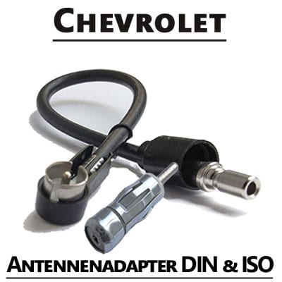ANTENNADAPTER Chevrolet, DIN & ISO für Autoradio, CAN-B Integration, hochwertiger Empfang.