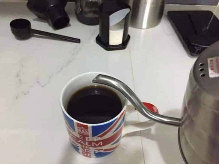 Cup of black coffee