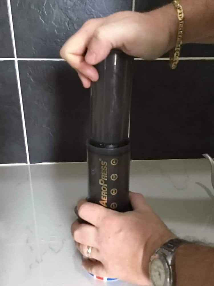Plunge down on the AeroPress 