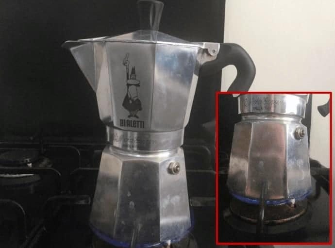Moka Pot on the stove-top 