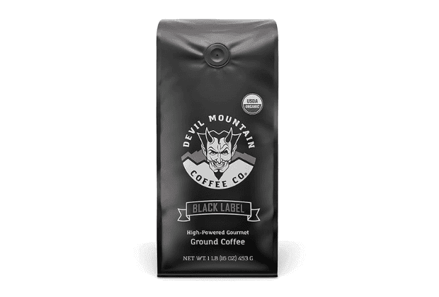Devil Mountain Coffee Black Label Dark Roast Ground Coffee Product Image 620 x 420
