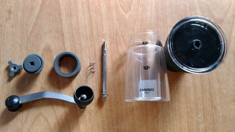 Hario Mini Mill grinder parts and pieces 