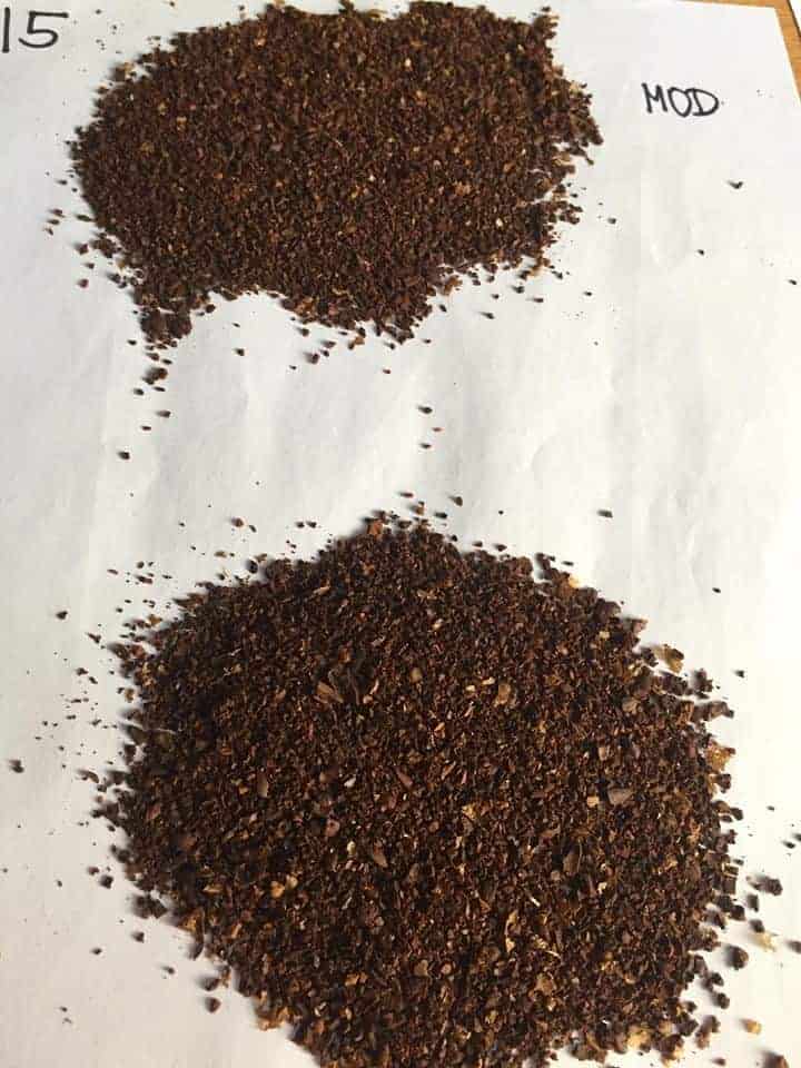 Hario-mini mill grind at 15 clicks