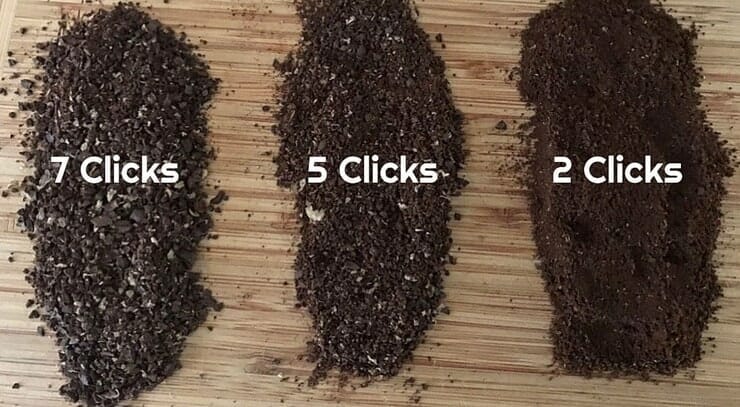 Hario Skerton Grinder coffee grind examples