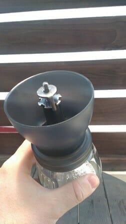 Grinder top view