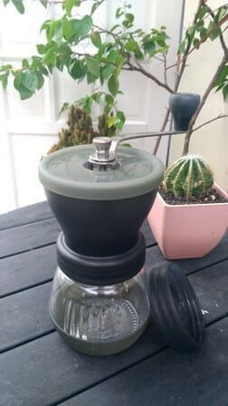 Hario Grinder with cactus 