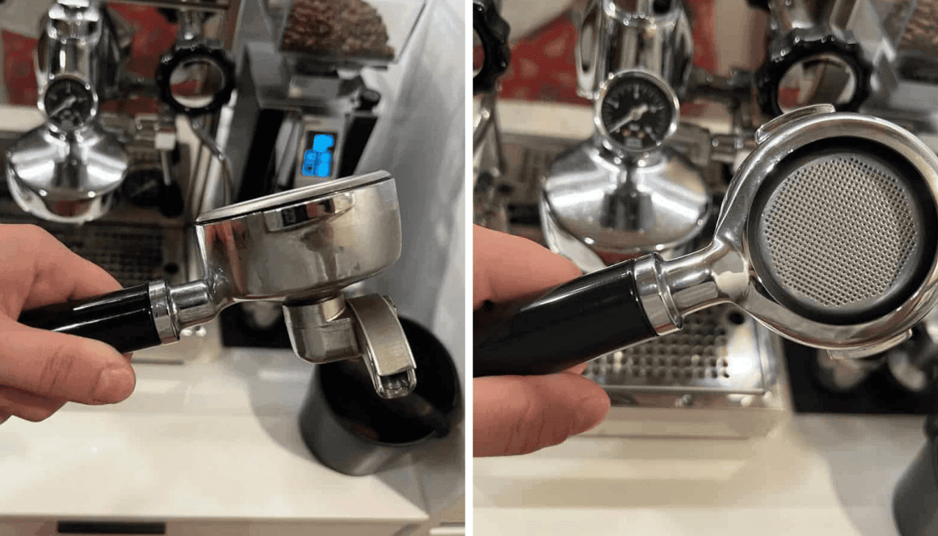 advantages of bottomless portafilter