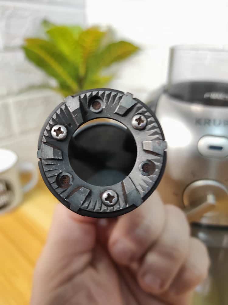 krups gvx212 burr grinding section