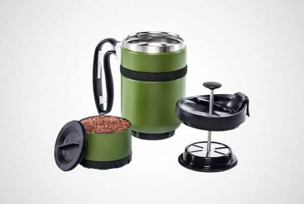 BruTrek Double Shot Travel Coffee French Press
