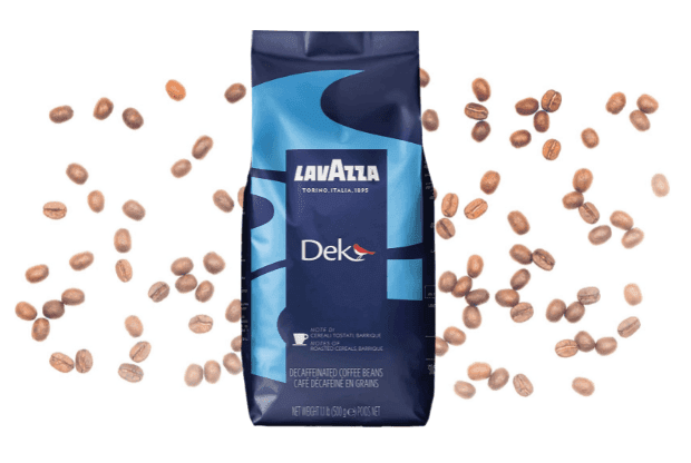 Lavazza Dek Whole Bean Coffee Blend, Decaffeinated Dark Espresso Roast