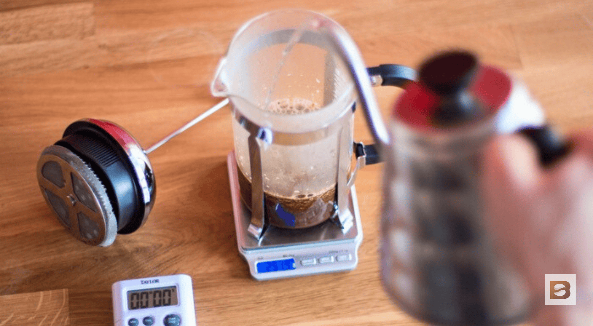 French press water temp