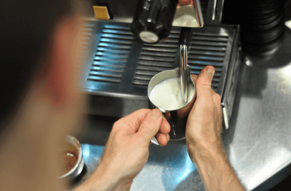 frothing milk temperature 