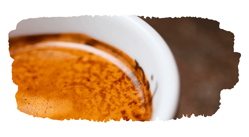 drink an espresso with a rich tiger flecked crema