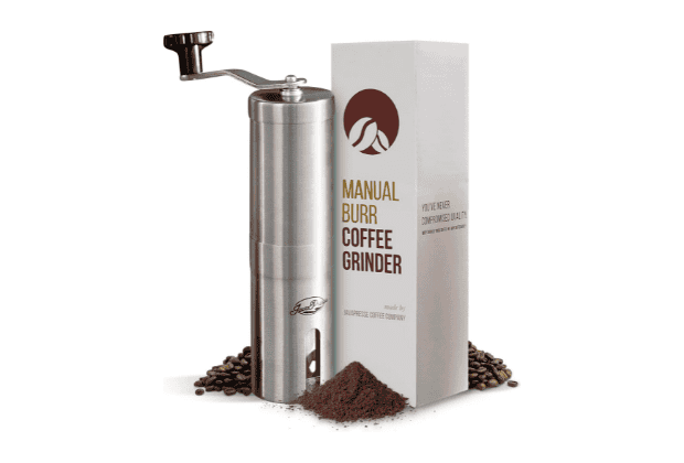 javapresse portable burr coffee grinder