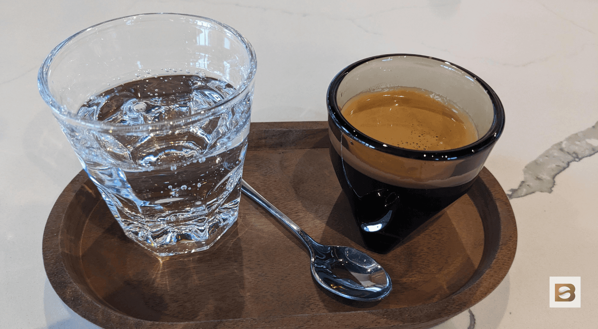 why sparkling water with espresso