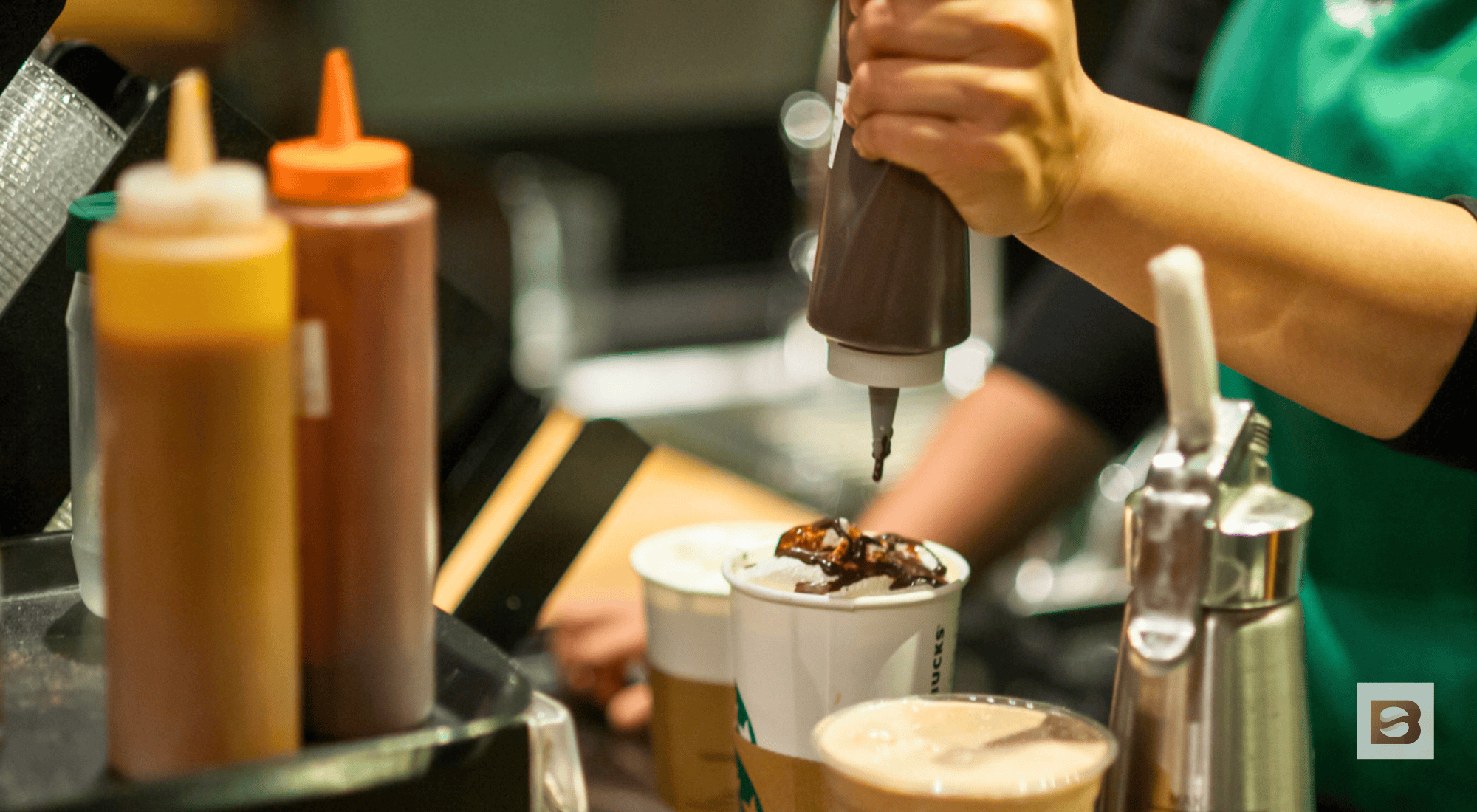 starbucks sauce vs syrup