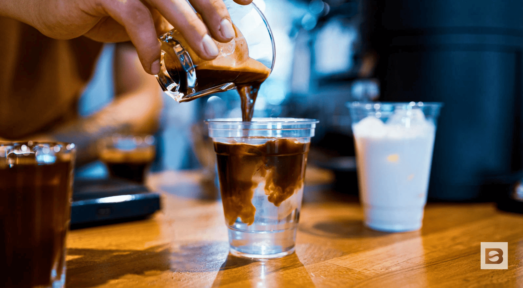 Sparkling coffee