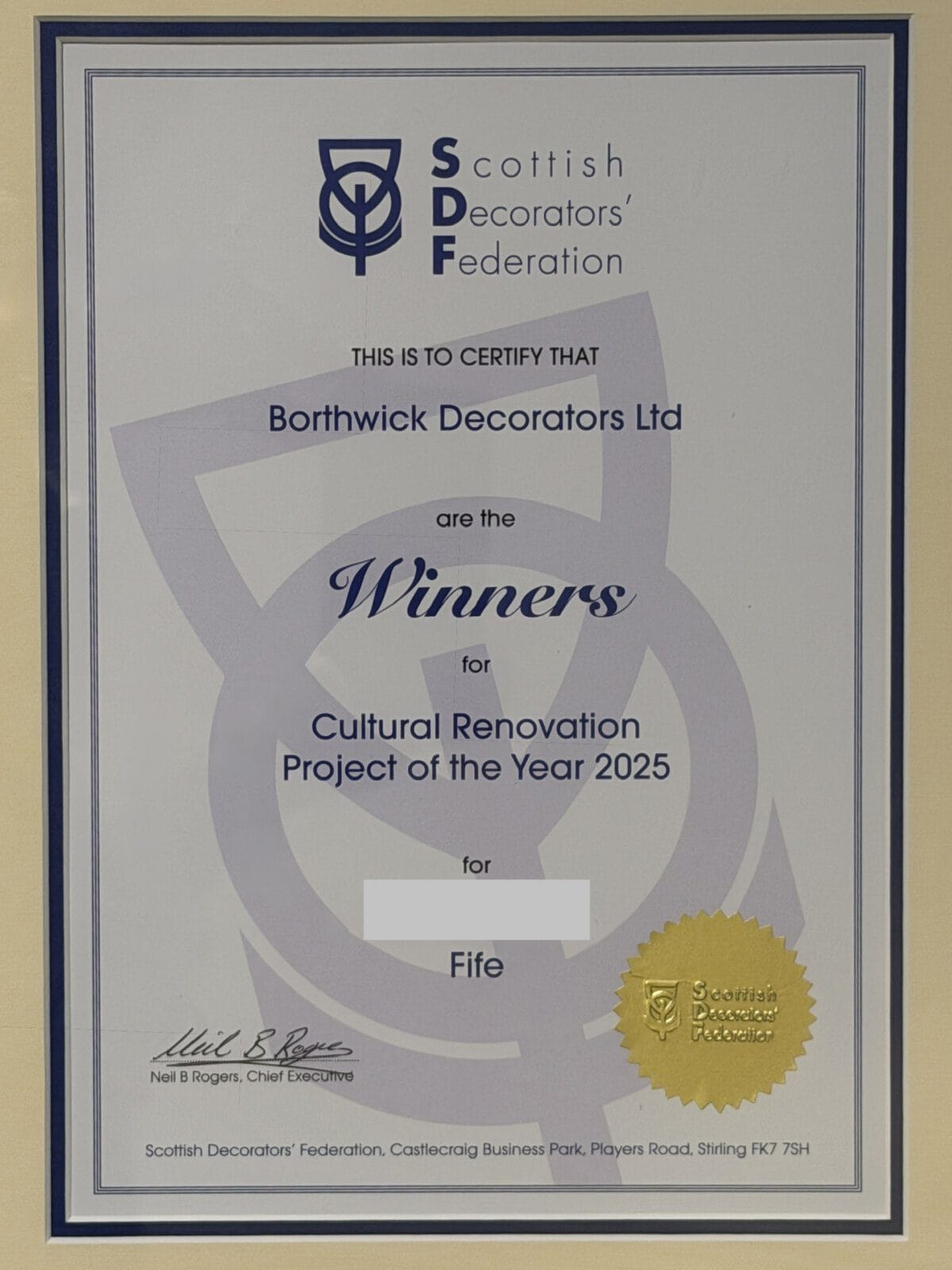 Winner — Cultural Renovation Project of the Year