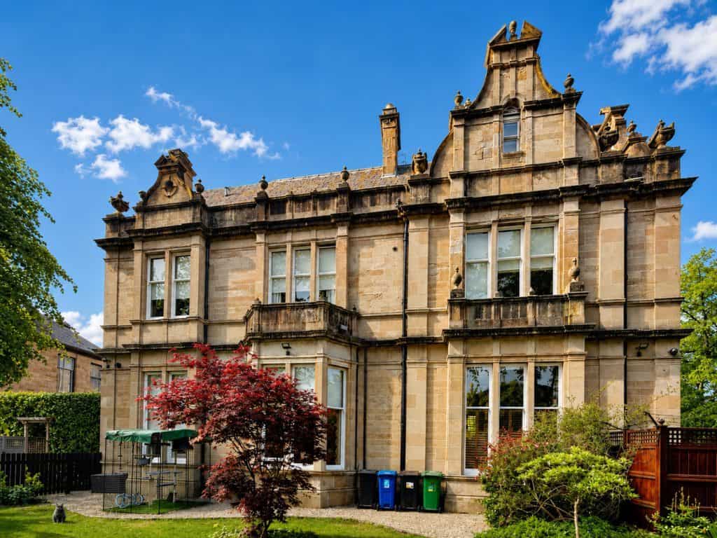 Windows on a Victorian house