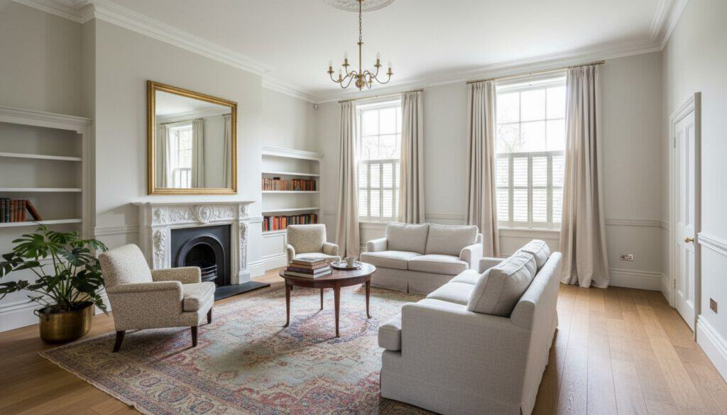 White stucco, garden squares, the King's Road.