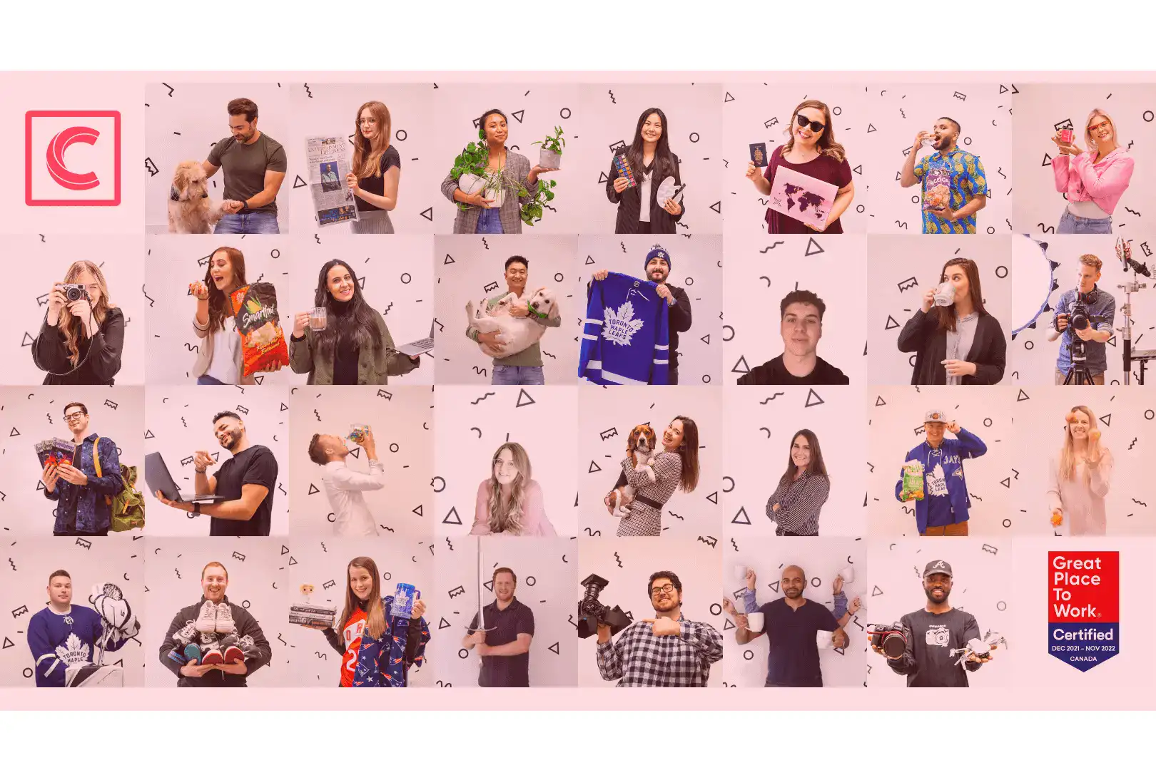 fun photos of the certified great place to work candybox team