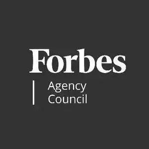 Logo du Forbes Agency Council représentant le leadership d'entreprise et le réseautage.
