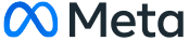 Logo Meta présentant l'icône de la marque Meta et du texte, représentant les médias sociaux et le marketing numérique.